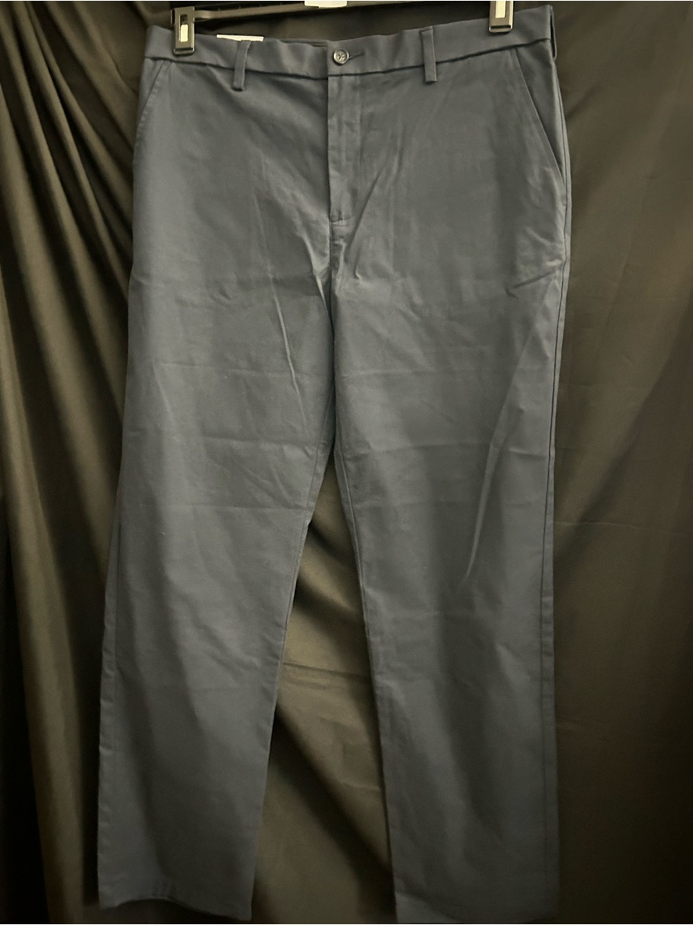 Croft & Barrow Men's Classic Fit Navy Khaki Flat Front Dress Pants 38x34 NWT